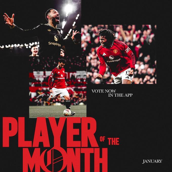 开云体育注册-曼联1月最佳球员候选：库尼亚、多古、B费